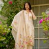 Traditional Kurta Set With Intricate Floral and Animal Embroidery With Hand Work