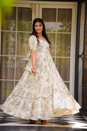 Most Beautuful And Attractive WESTERN MAXI DRESS