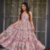 Most Beautuful And Attractive Cotton Printed Poly Blend Gown